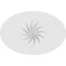 Ekena Millwork Standard Dalton Spiral Rosette With Square Edge, 5"W x 3 1/4"H x 1"P ROSP050X033X100DAL12 - alternate 3